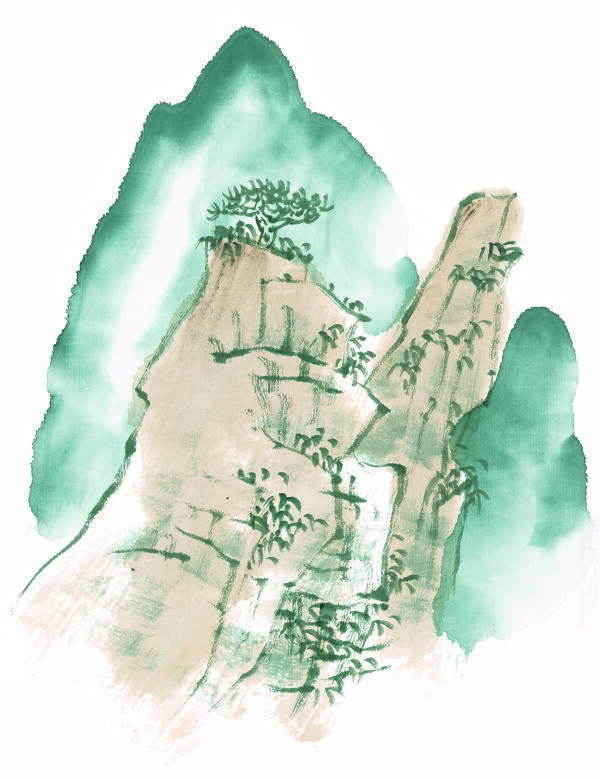 水墨山水畫圖片