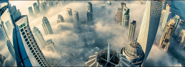 建筑夢幻背景banner