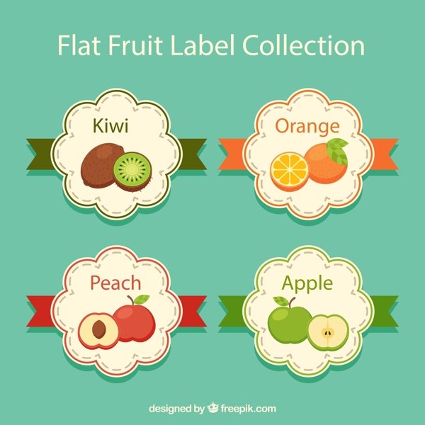 水果标签矢量图片