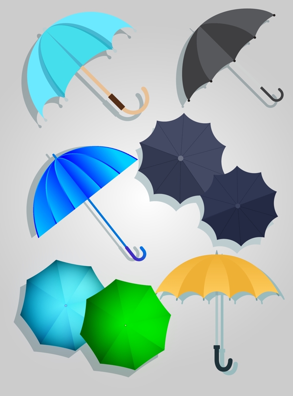 雨伞矢量素材