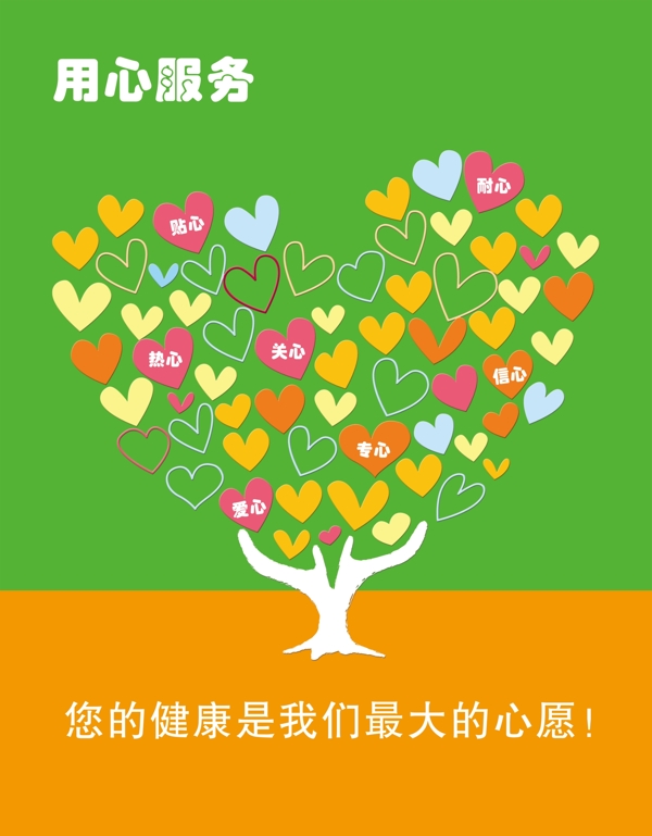 服務理念形象展板圖片