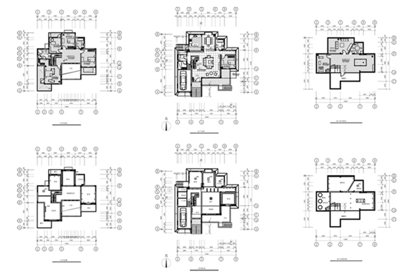 欧式豪华别墅户型CAD施工图纸