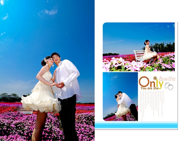 情侶浪漫溫馨結(jié)婚照圖片