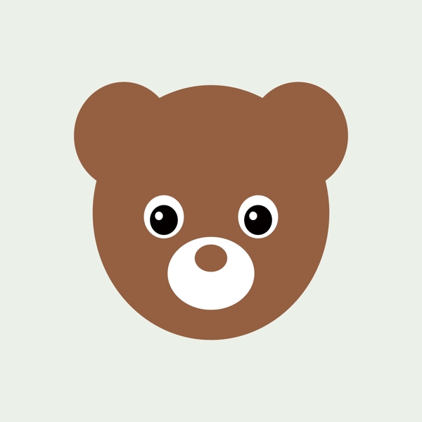 印花矢量圖T恤圖案可愛卡通動物頭動物免費素材