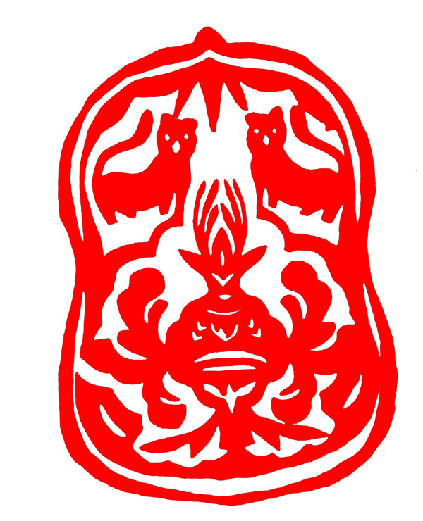 窗花剪紙民間美術(shù)0036