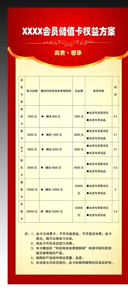 會員卡展架