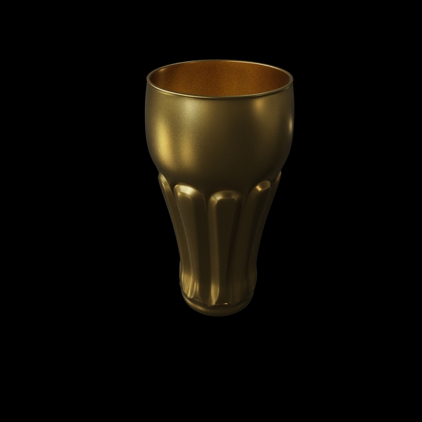 金色立体艺术杯子