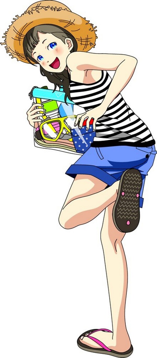 度假女孩圖片
