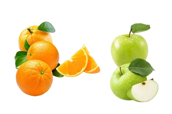 橙子青苹果图片