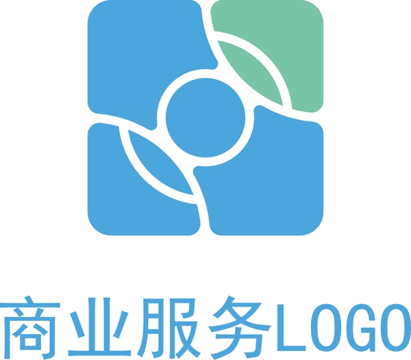 简约大气科技金融公司企业服务logo