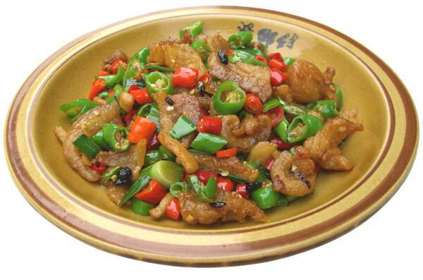 大蒜辣椒炒油渣圖片