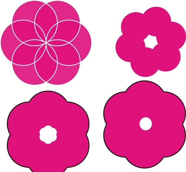矢量桃花粉色桃花桃花圖案圖片