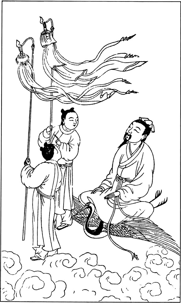 古版畫(huà)教化類(lèi)人物畫(huà)矢量EPS格式0452