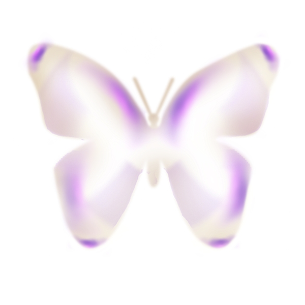 卡通紫色透明的蝴蝶装饰图案免抠图