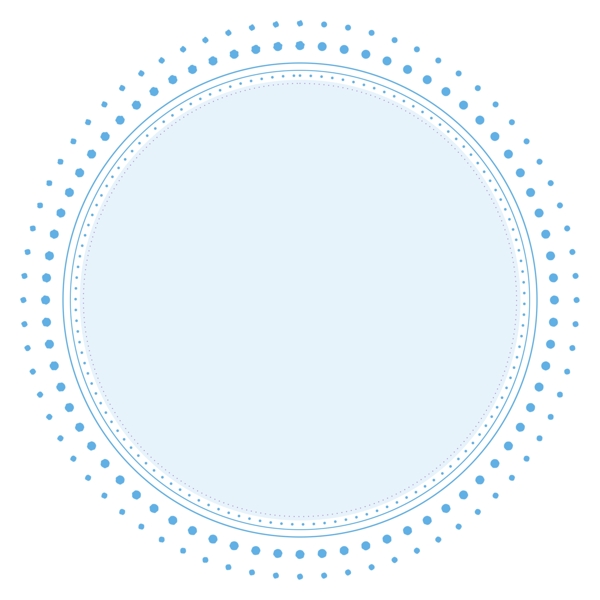 科技边框蓝色同心圆半透明可商用