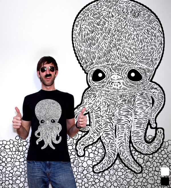 位图CG插画动物章鱼色彩免费素材