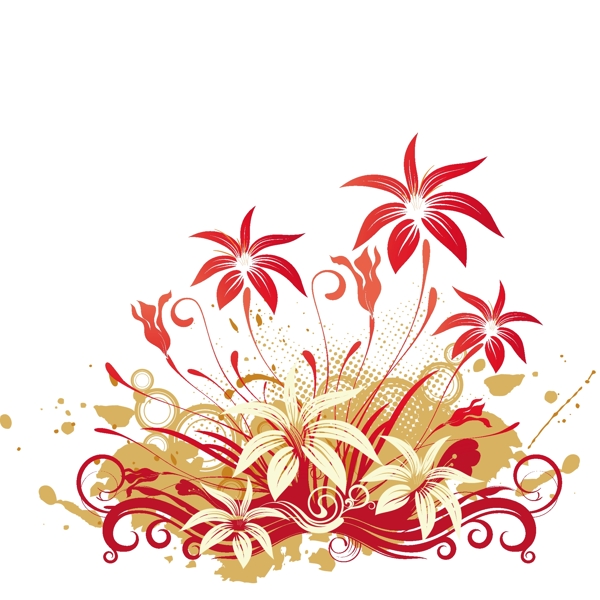 歐美花紋4532矢量EPS