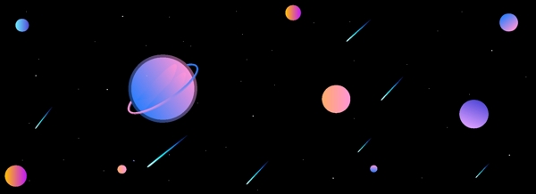 星球星空黑色背景