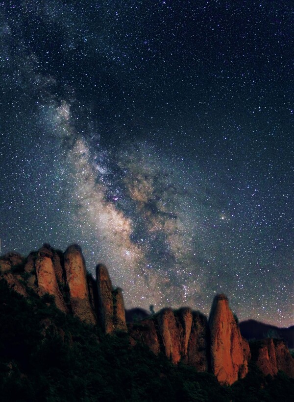 星空夜景圖片