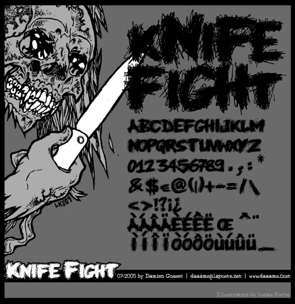 Knifefight英文字體下載