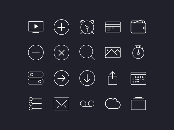 家用网页icon图标设计