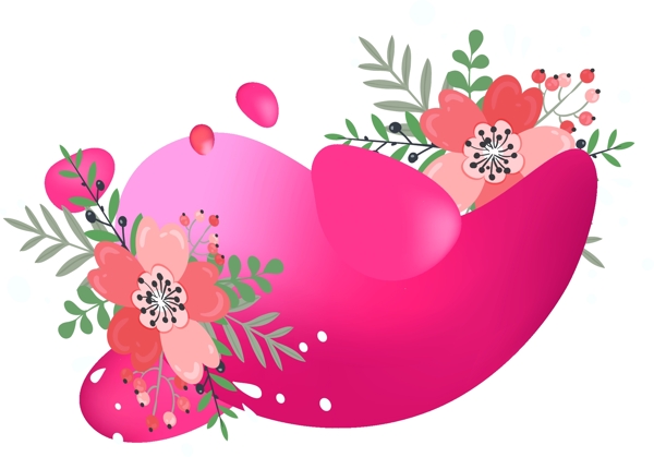 花朵簡(jiǎn)約裝飾元素