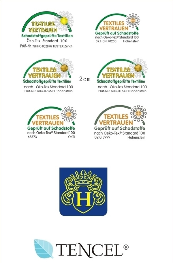常用的葵花标志和天丝标图片