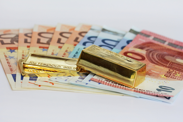 金條與金錢圖片