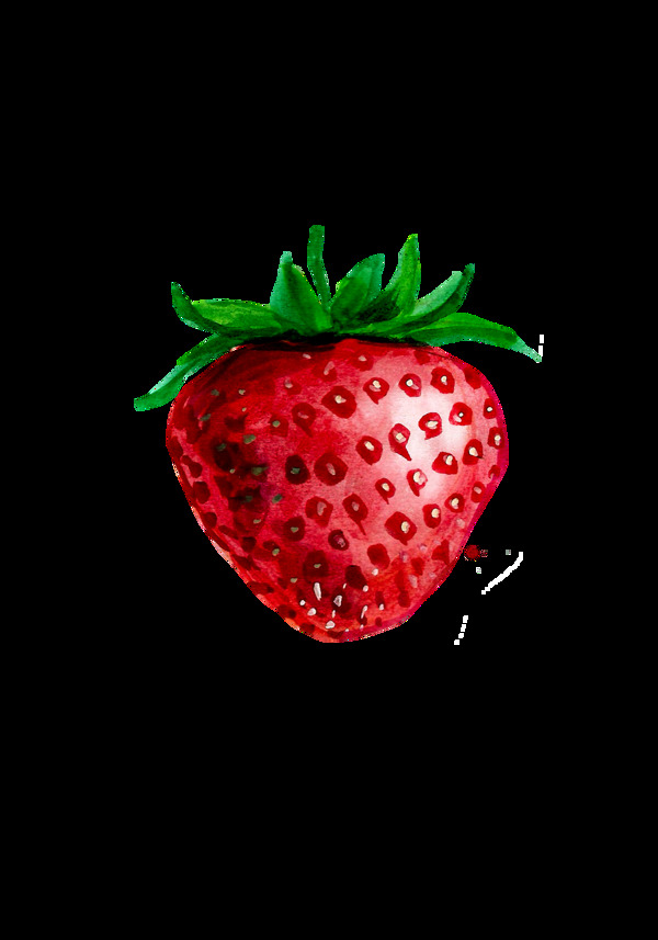 红色草莓透明素材