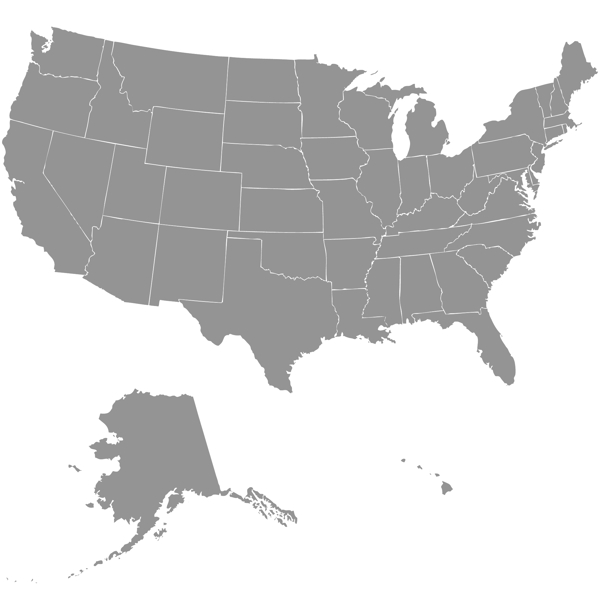 美国地图矢量