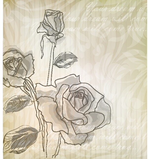 优雅玫瑰图案3