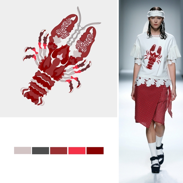 動(dòng)物圖案服裝印花
