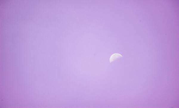 紫色背景月亮
