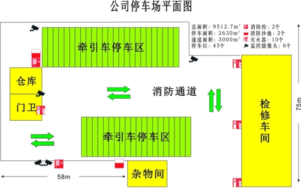 公司停車場(chǎng)平面圖