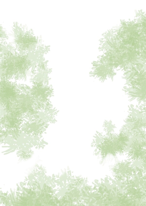 原创绿色植物树林树叶元素壁纸图片