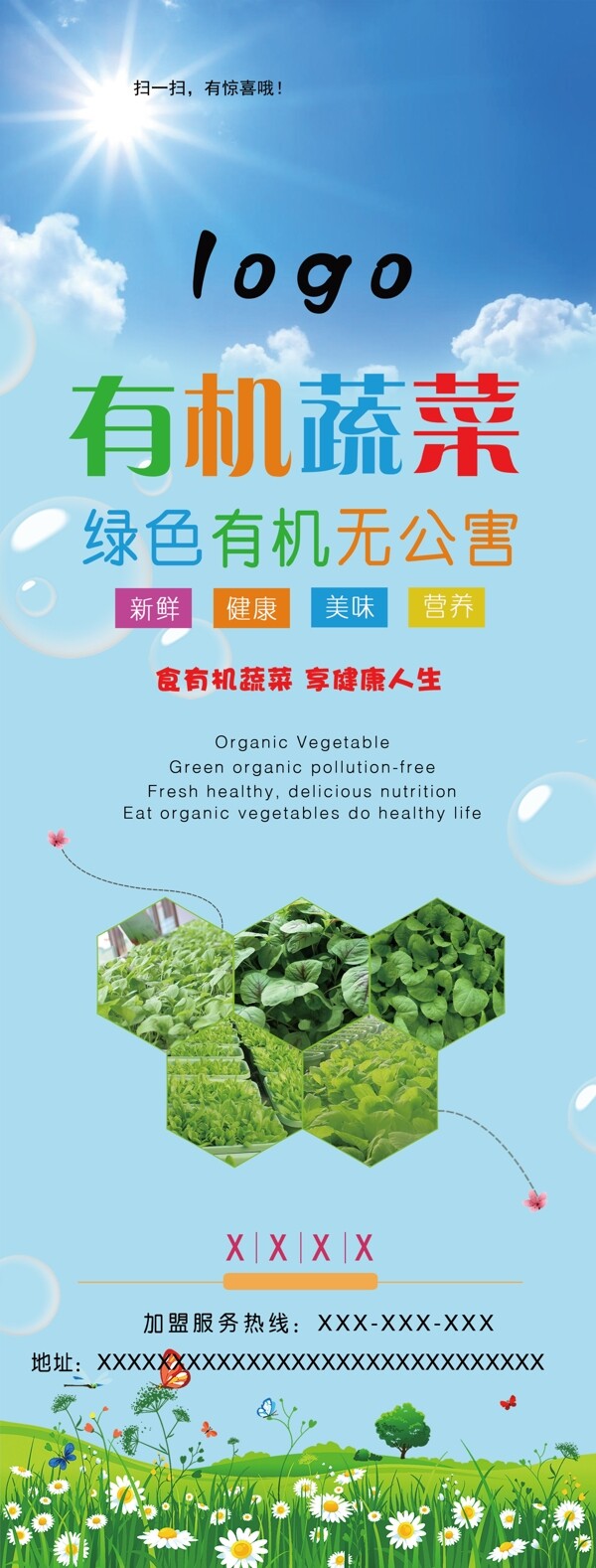 有機蔬菜展架