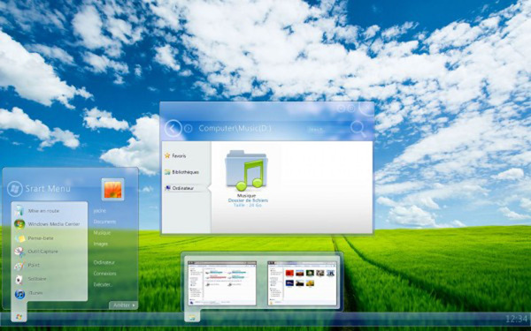 微软电脑系统界面PSD素材