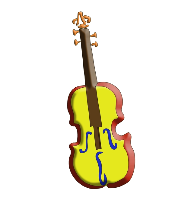 小提琴的乐器插画