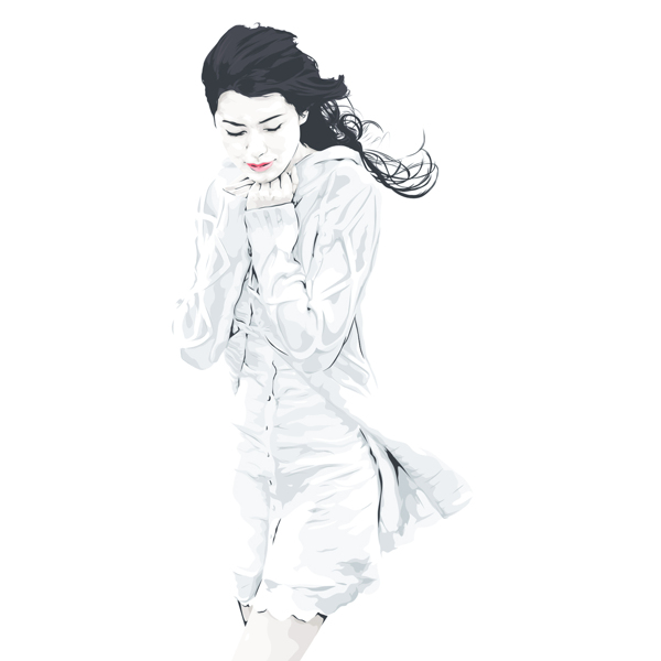 位圖插畫時尚插畫人物插畫插畫師免費(fèi)素材