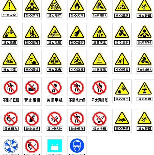 工地安全標(biāo)識牌圖片