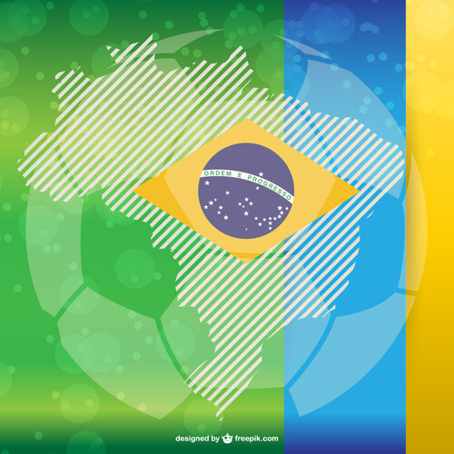 2014巴西世界足球赛事背景矢量07