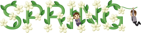 春天矢量插圖