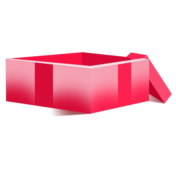 红色渐变的礼物盒子