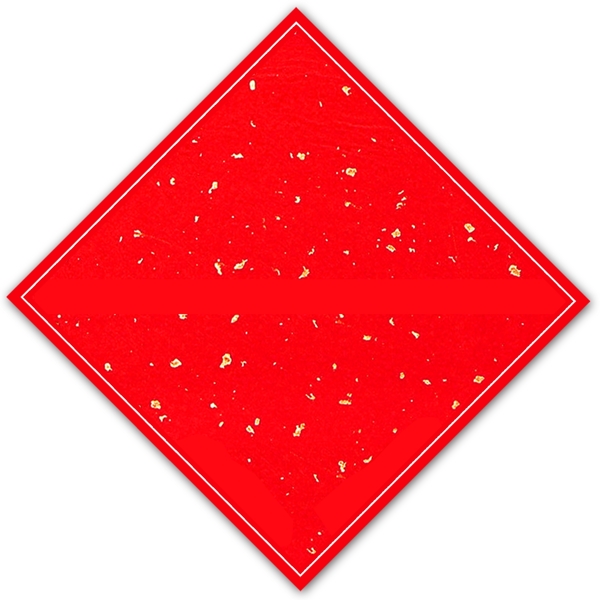 金点装饰的红色背景框