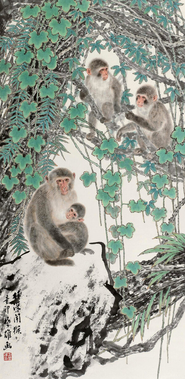 林深聞猴圖片