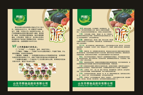 果蔬脆彩頁