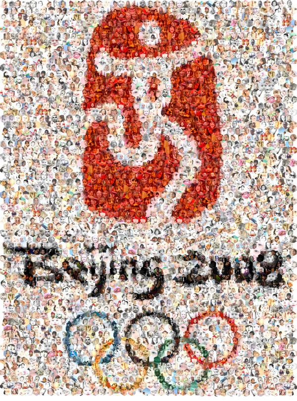 北京奥运会笑脸拼图图片
