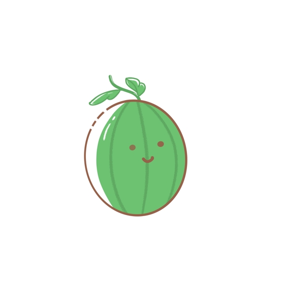 食物水果绿色蜜瓜