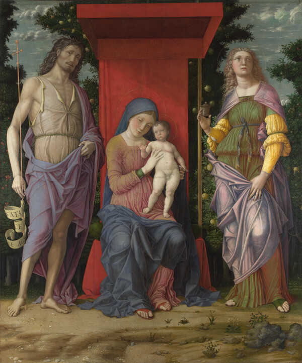 安德里亚蒙特尼圣母圣婴与圣徒图片