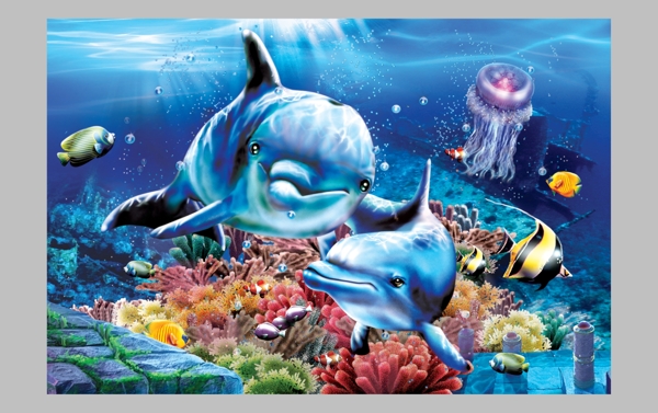 海豚海底世界